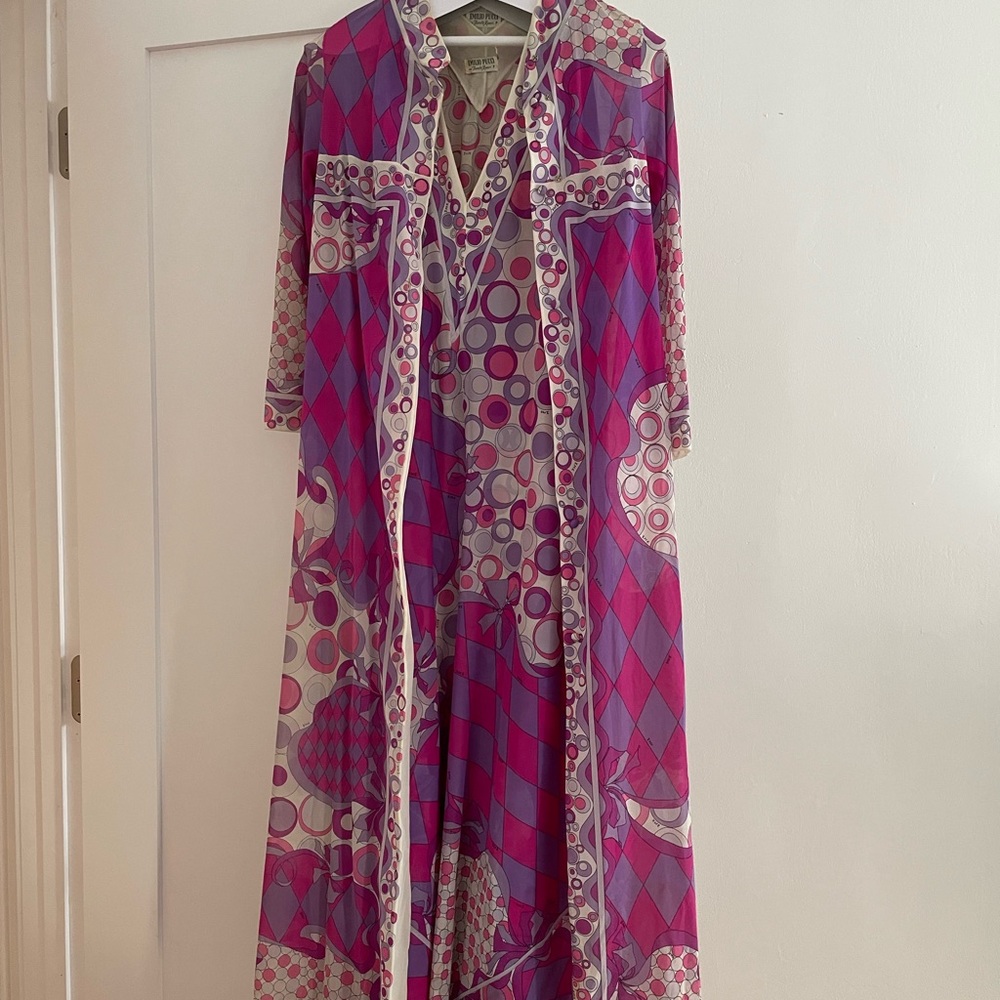 Vintage Emilio Pucci dress and cover up